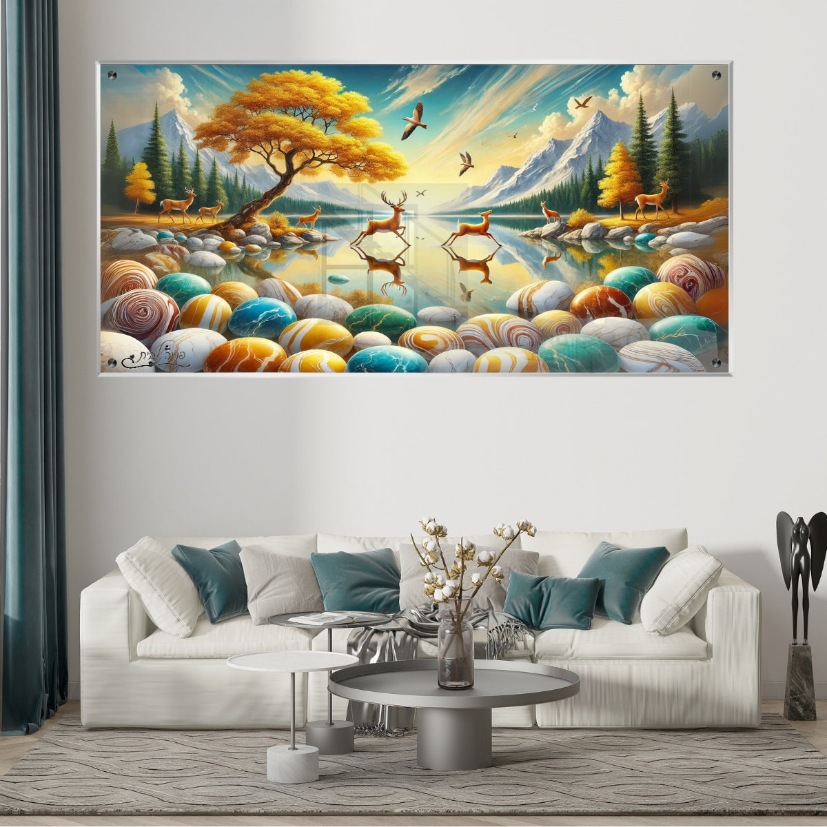 תמונות נוי בזכוכית מרהיבה, נבחרות בקפידה כדי לשדרג את עיצוב הבית. יוצרות אווירה חמימה ואלגנטית בבית.