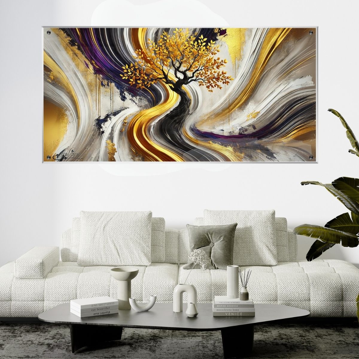 אומנות מודרנית על זכוכית, יוצרות אווירה מיוחדת ואלגנטית. משלבות איכות הדפסה גבוהה עם זכוכית יוקרתית.