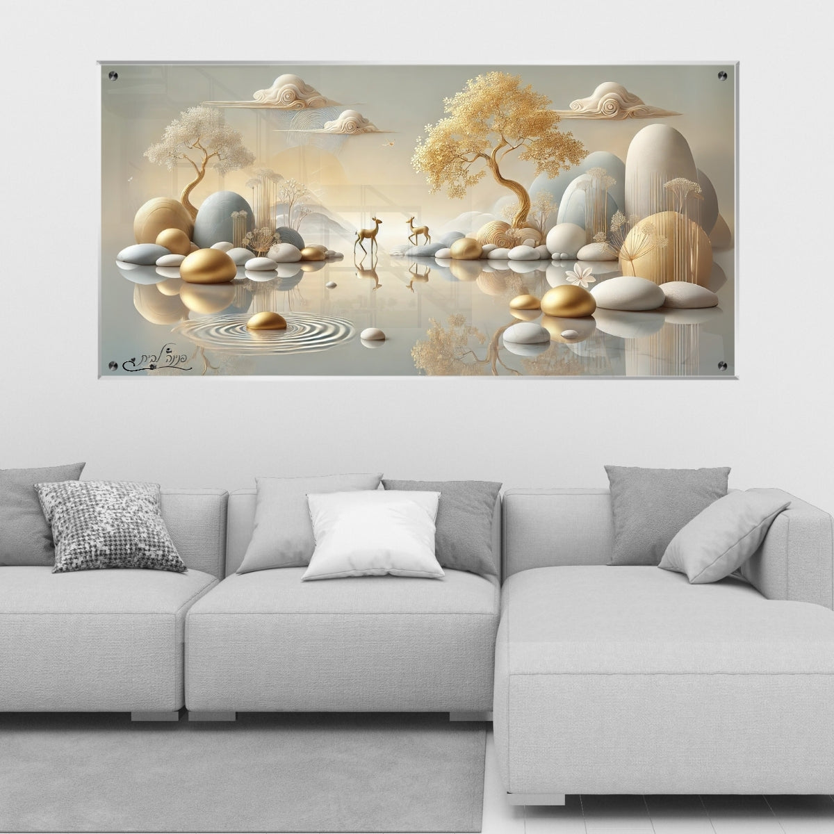 אומנות מודרנית על זכוכית, מעוצבות בהשראת אמנות מודרנית. יוצרות אווירה חמימה ואלגנטית בבית.