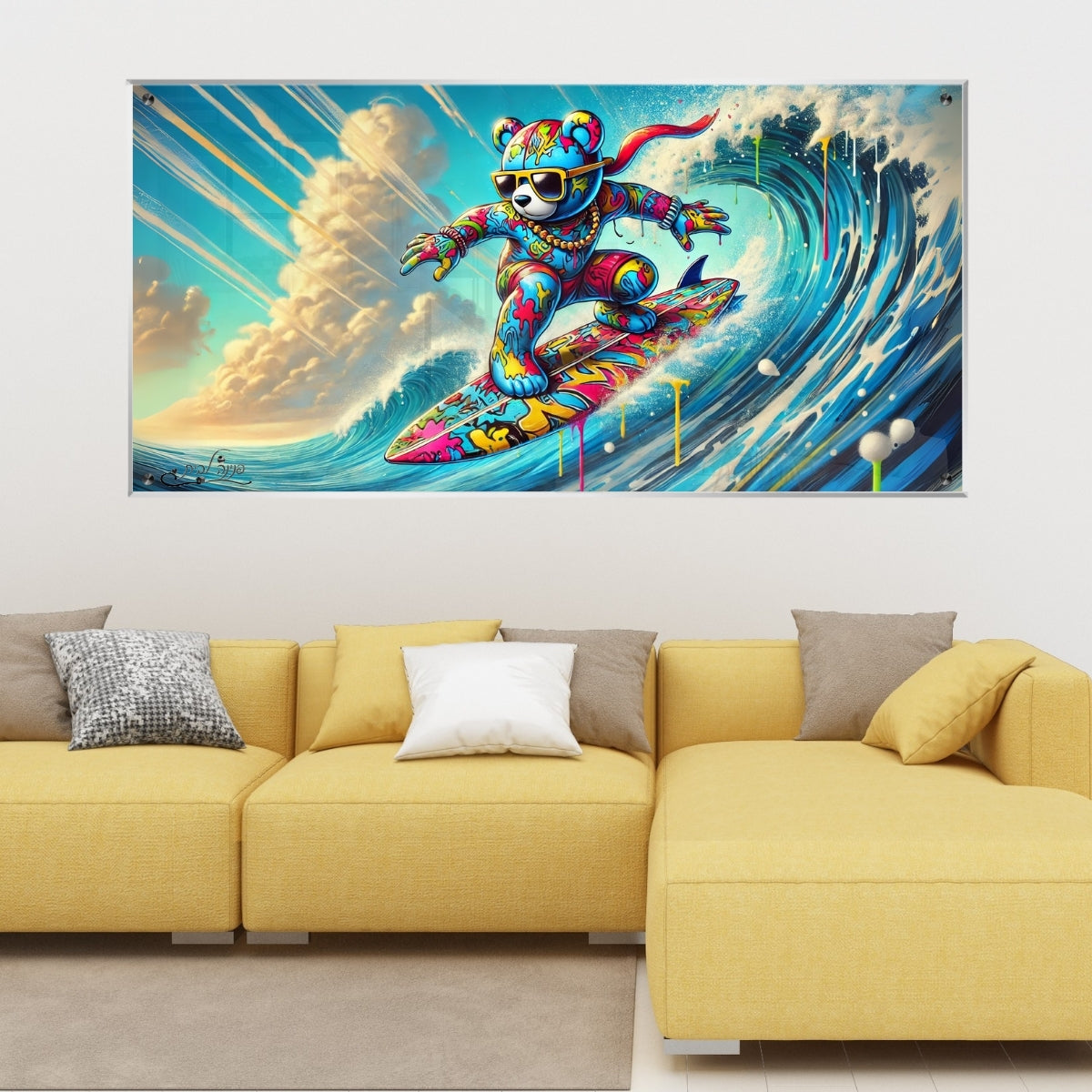 תמונות נוי בזכוכית מרהיבה, משדרגות את עיצוב הפנים. מתאימות לכל חלל – סלון, משרד או חדר שינה.