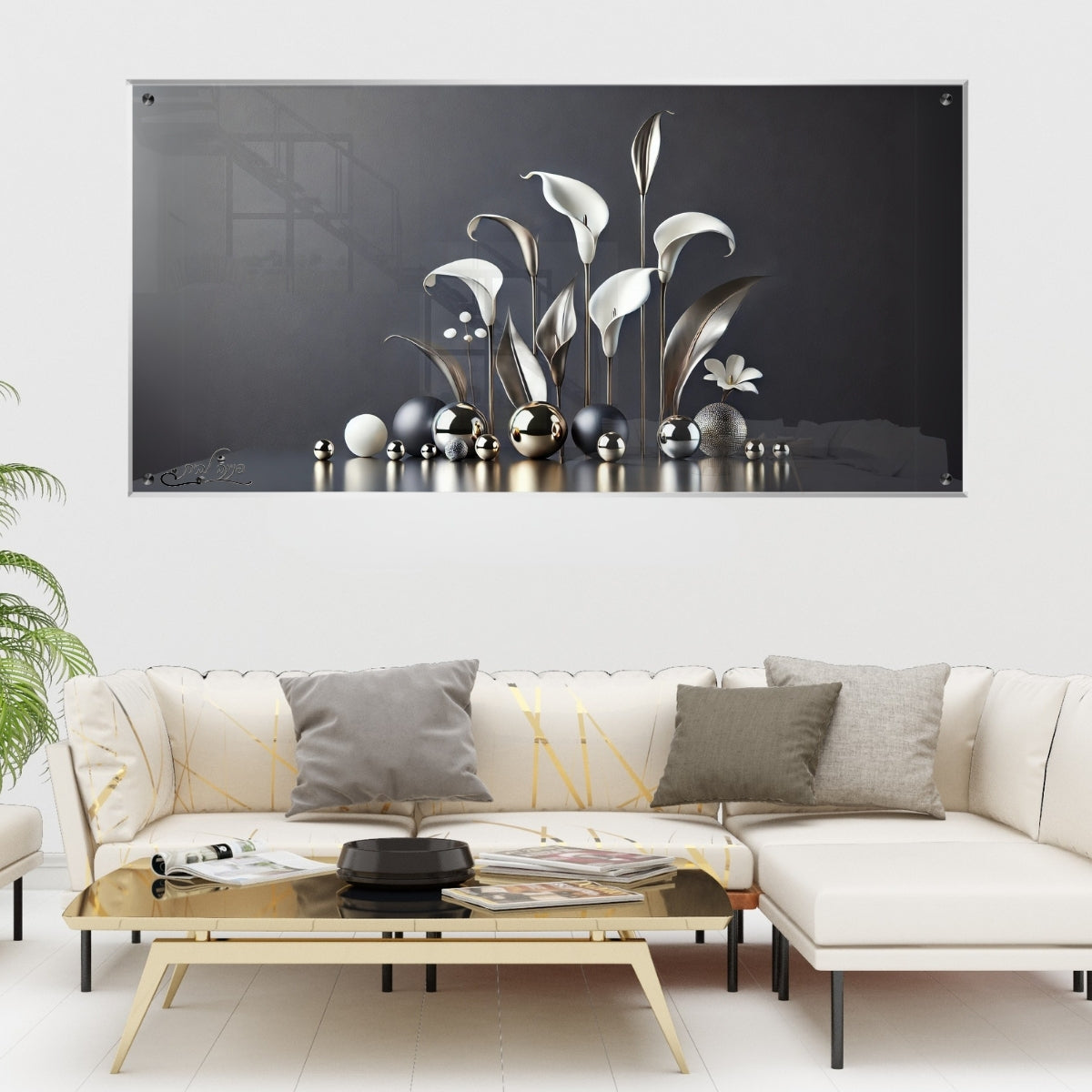 תמונות נוי בזכוכית מרהיבה, יוצרות אווירה מיוחדת ואלגנטית. מוסיפות חן וייחודיות לכל חלל מגורים.