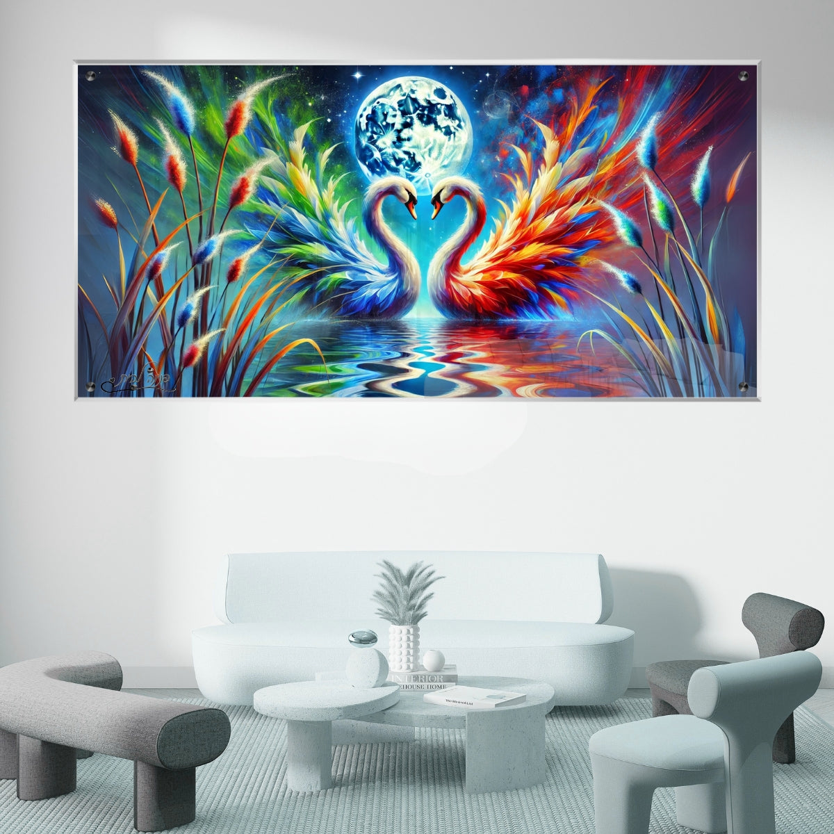 אומנות מודרנית על זכוכית, מוסיפות טאץ' יוקרתי לכל קיר. יוצרות אווירה חמימה ואלגנטית בבית.