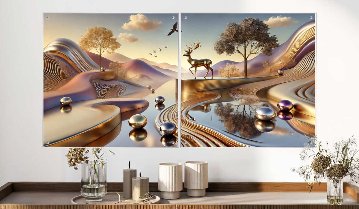 תמונות זכוכית אמנותיות, משדרגות את עיצוב הפנים. משלבות איכות הדפסה גבוהה עם זכוכית יוקרתית.