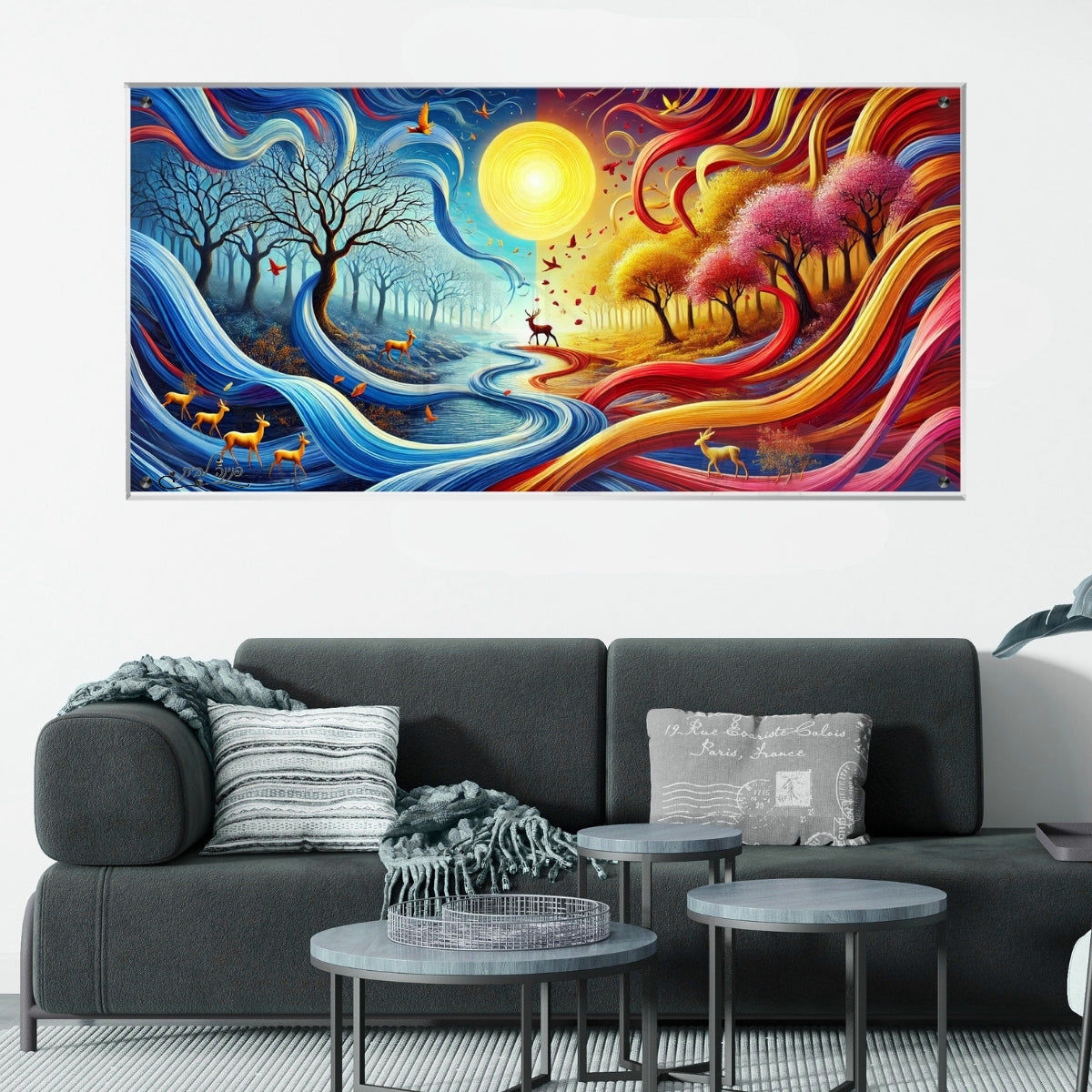 תמונות זכוכית אמנותיות, מעוצבות בהשראת אמנות מודרנית. מתאימות לכל חלל – סלון, משרד או חדר שינה.