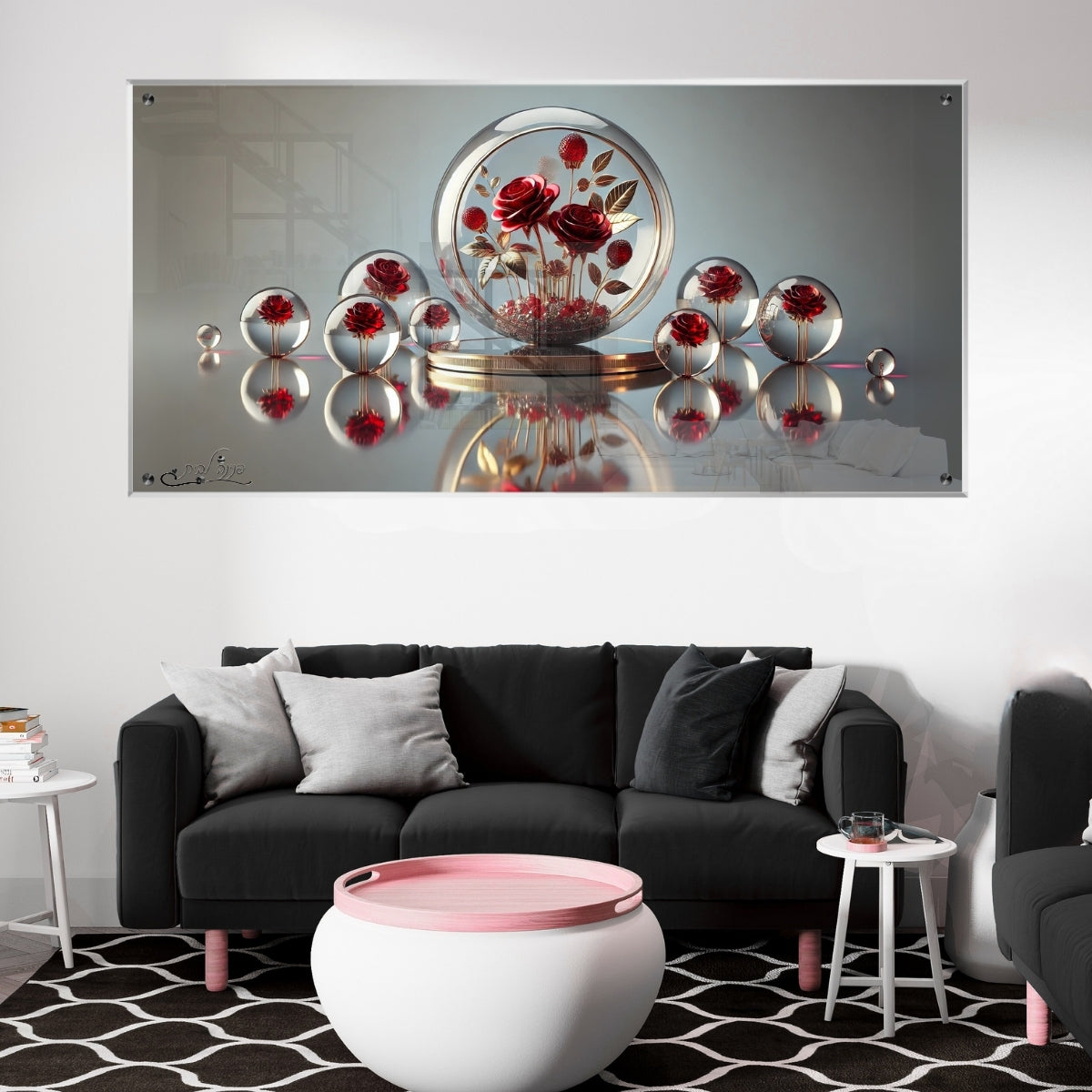 תמונות זכוכית אמנותיות, יוצרות אווירה מיוחדת ואלגנטית. יוצרות אווירה חמימה ואלגנטית בבית.