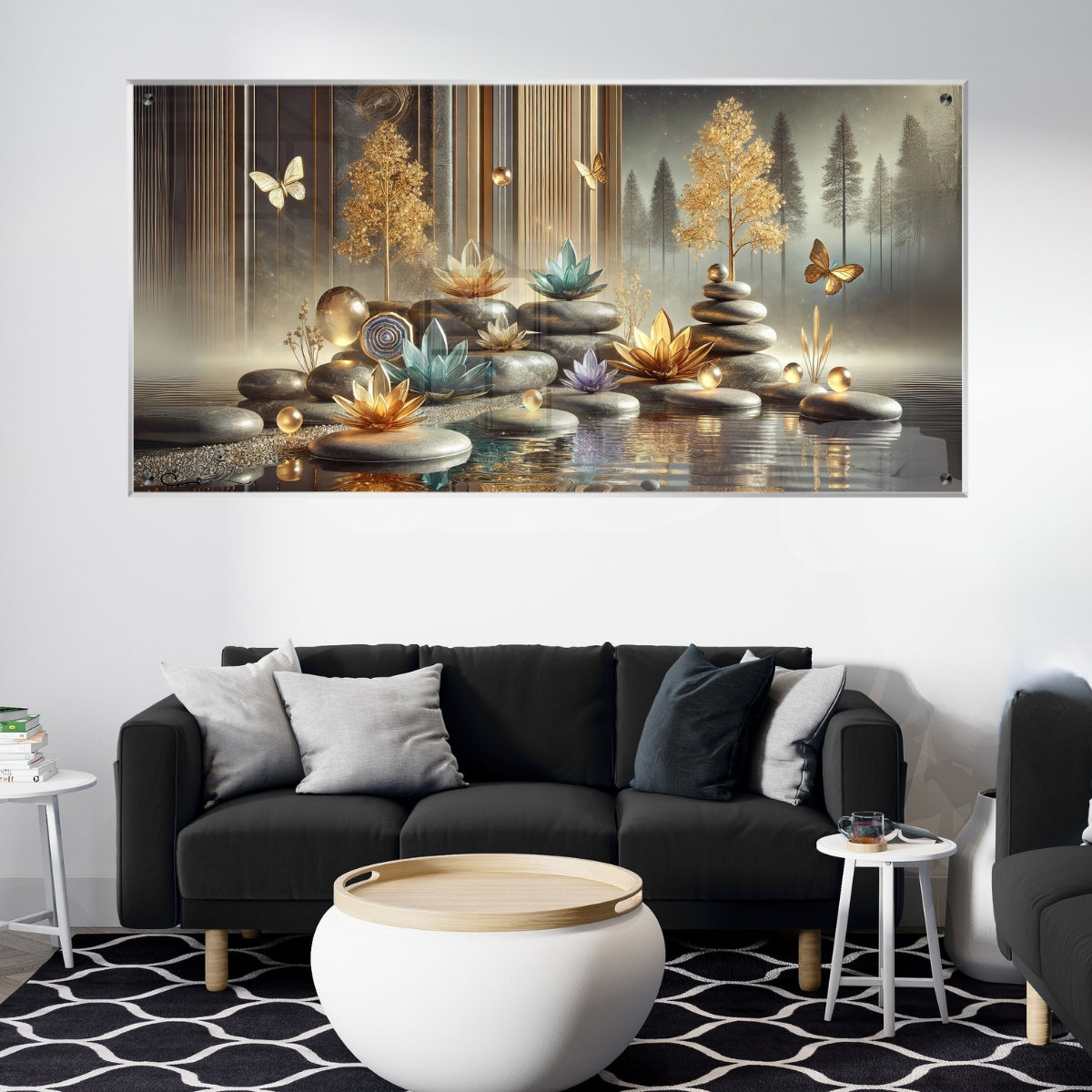 אומנות מודרנית על זכוכית, מוסיפות טאץ' יוקרתי לכל קיר. יוצרות אווירה חמימה ואלגנטית בבית.