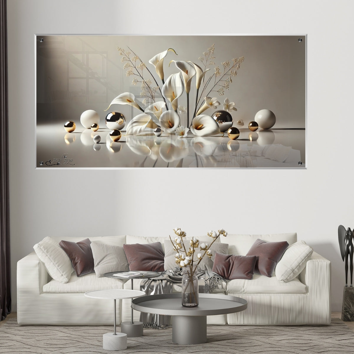 תמונות מודפסות על זכוכית בעיצוב ייחודי, מעוצבות בהשראת אמנות מודרנית. מעניקות עומק ותחכום לכל עיצוב פנים.