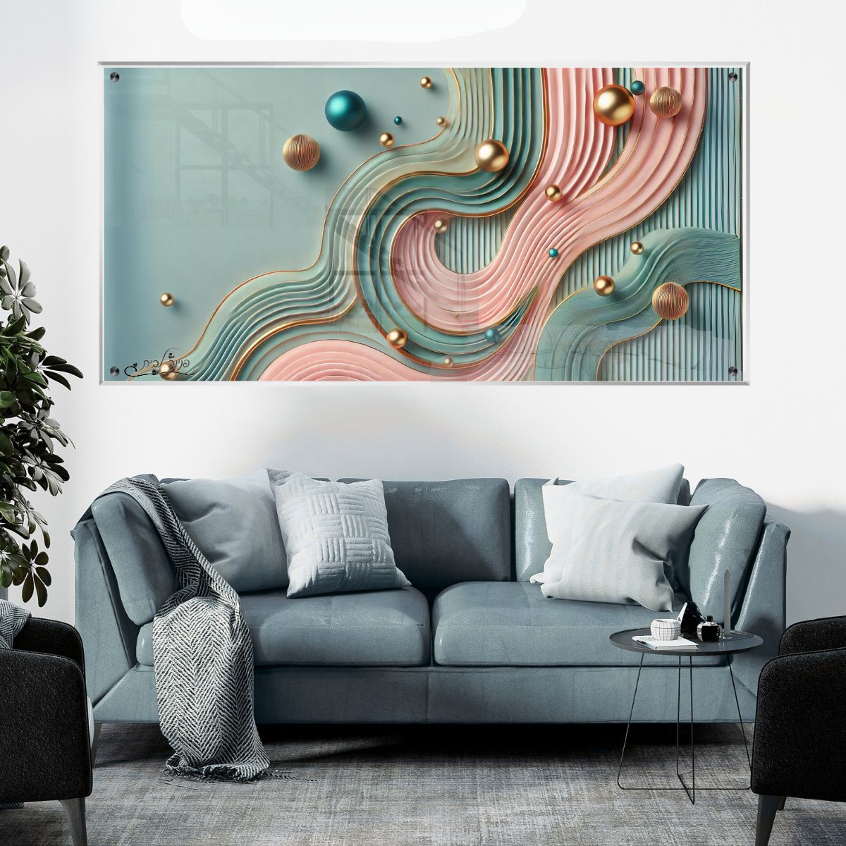 תמונות זכוכית מעוצבות, משדרגות את עיצוב הפנים. יוצרות אווירה חמימה ואלגנטית בבית.