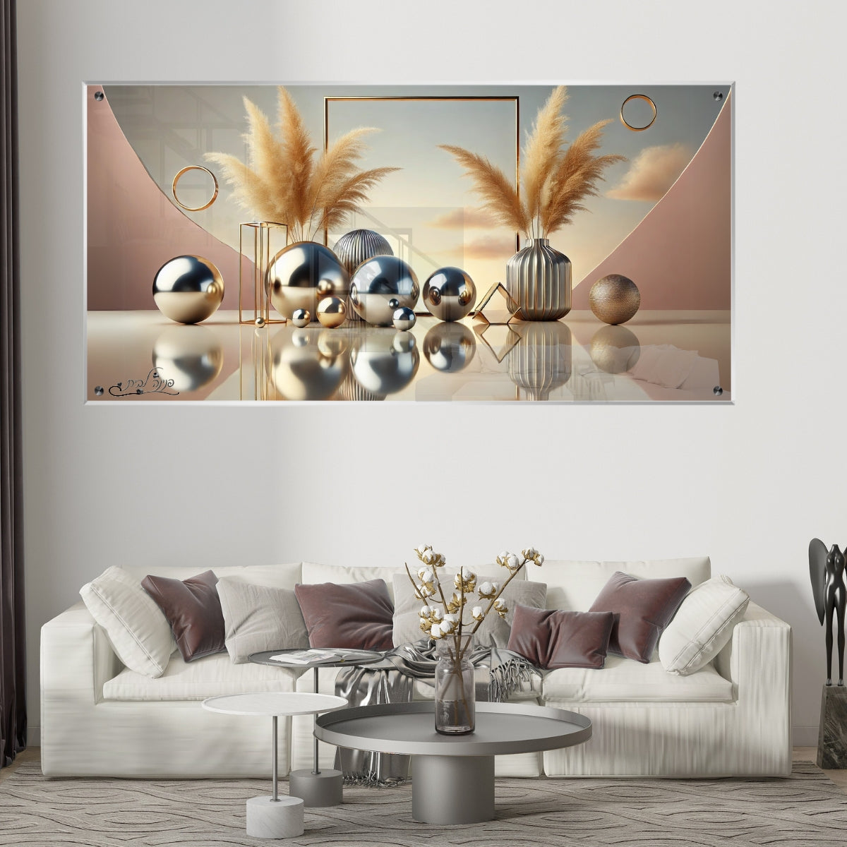 תמונות נוי בזכוכית מרהיבה, יוצרות אווירה מיוחדת ואלגנטית. מוסיפות חן וייחודיות לכל חלל מגורים.