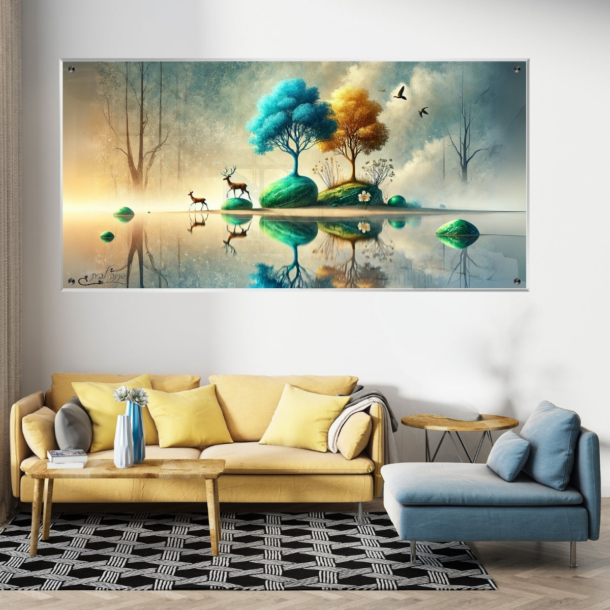 תמונות נוי בזכוכית מרהיבה, נבחרות בקפידה כדי לשדרג את עיצוב הבית. מעניקות עומק ותחכום לכל עיצוב פנים.