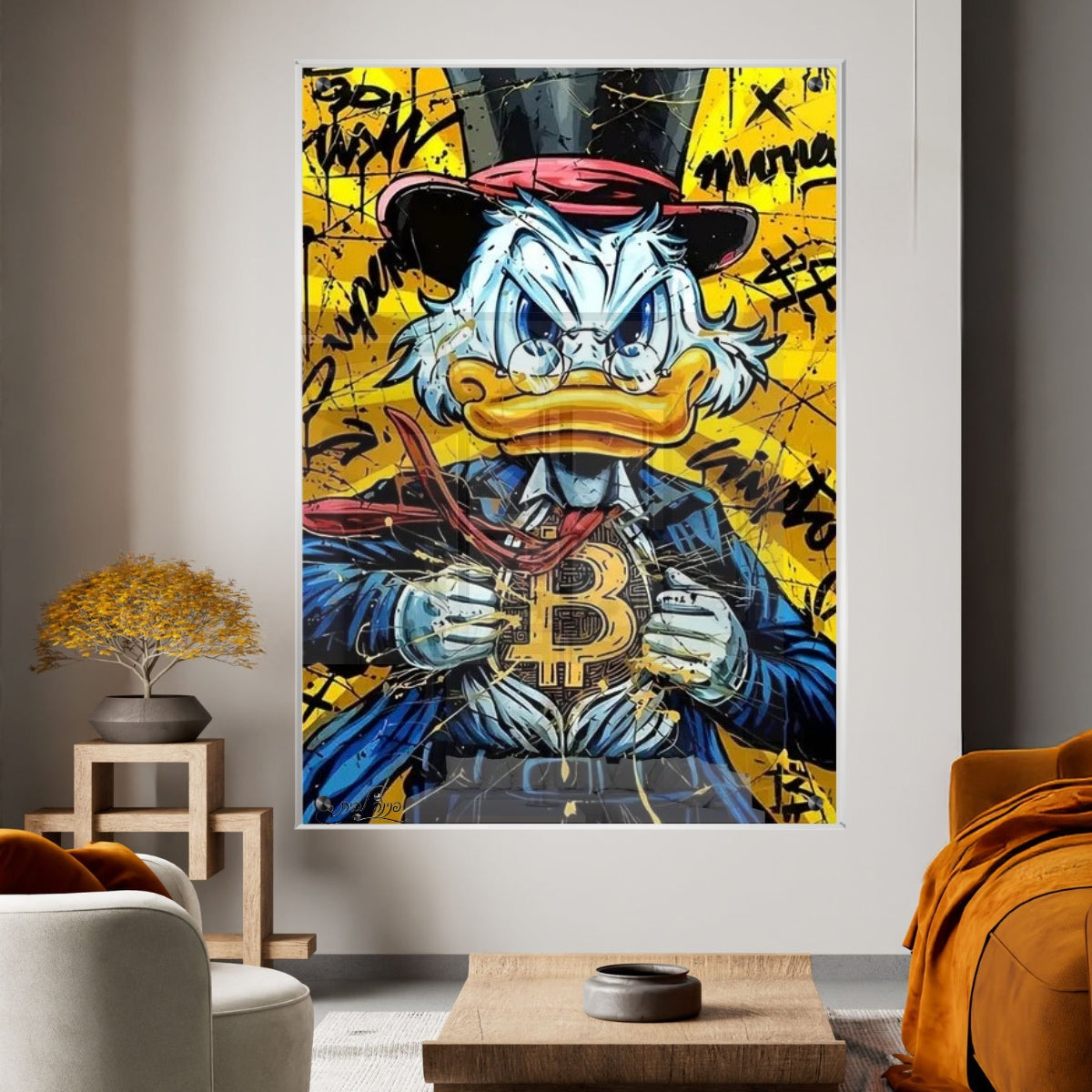 תמונות מודפסות על זכוכית בעיצוב ייחודי, מעוצבות בהשראת אמנות מודרנית. יוצרות אווירה חמימה ואלגנטית בבית.