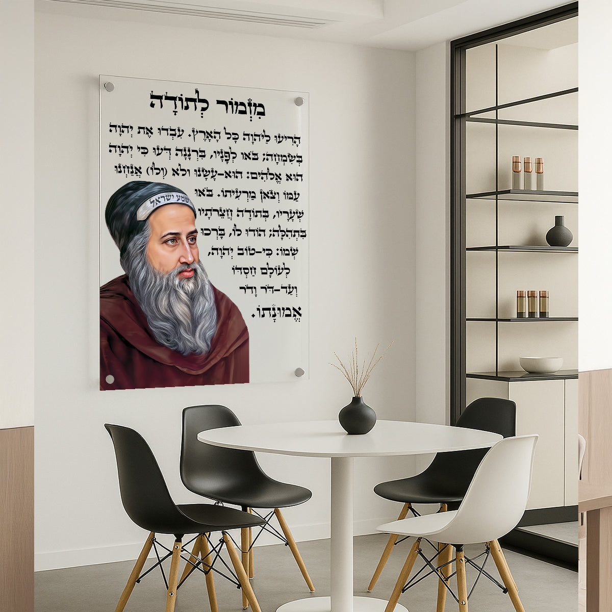 תמונות זכוכית - מזמור לתודה רבנים לאורך