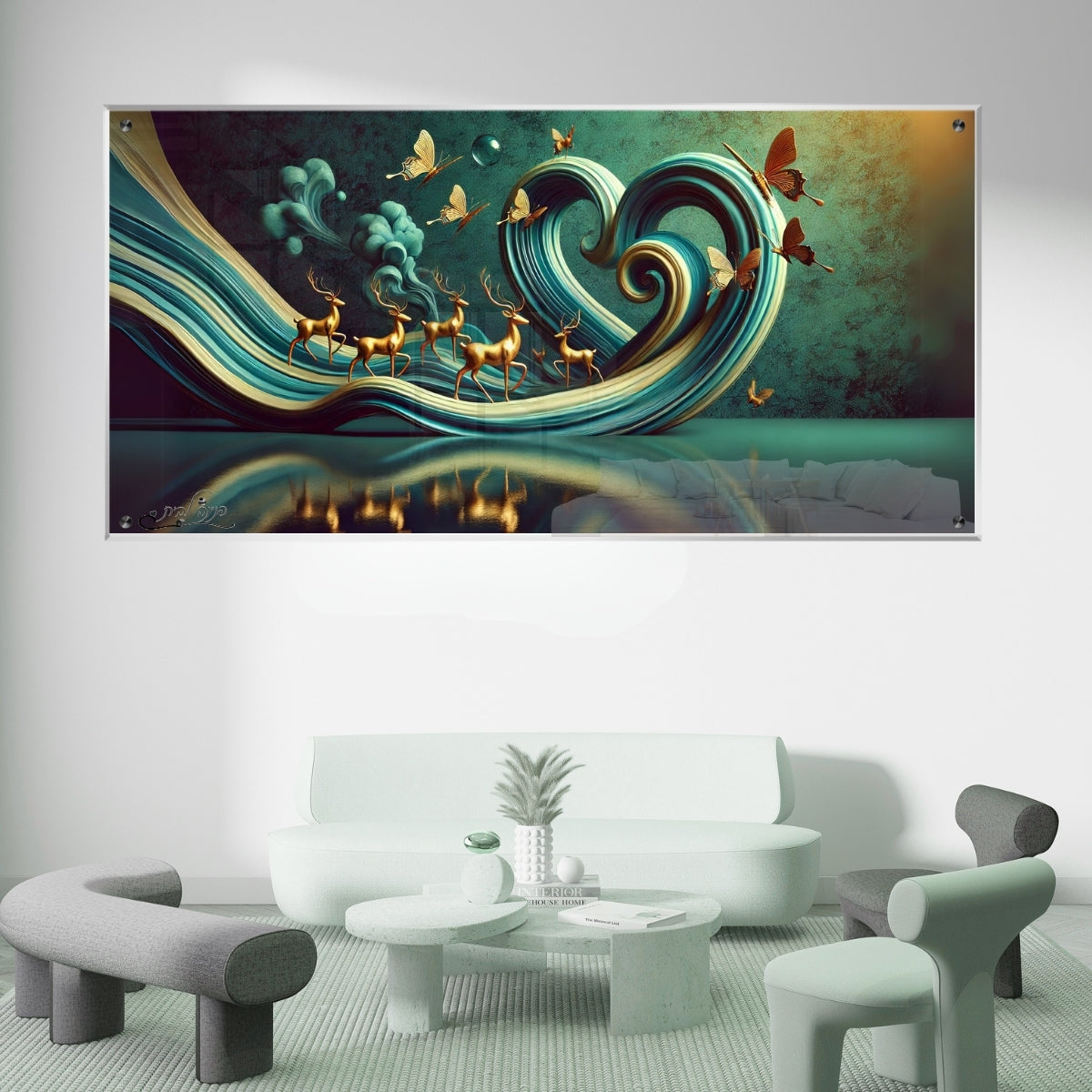 תמונות נוי בזכוכית מרהיבה, יוצרות אווירה מיוחדת ואלגנטית. מעניקות עומק ותחכום לכל עיצוב פנים.