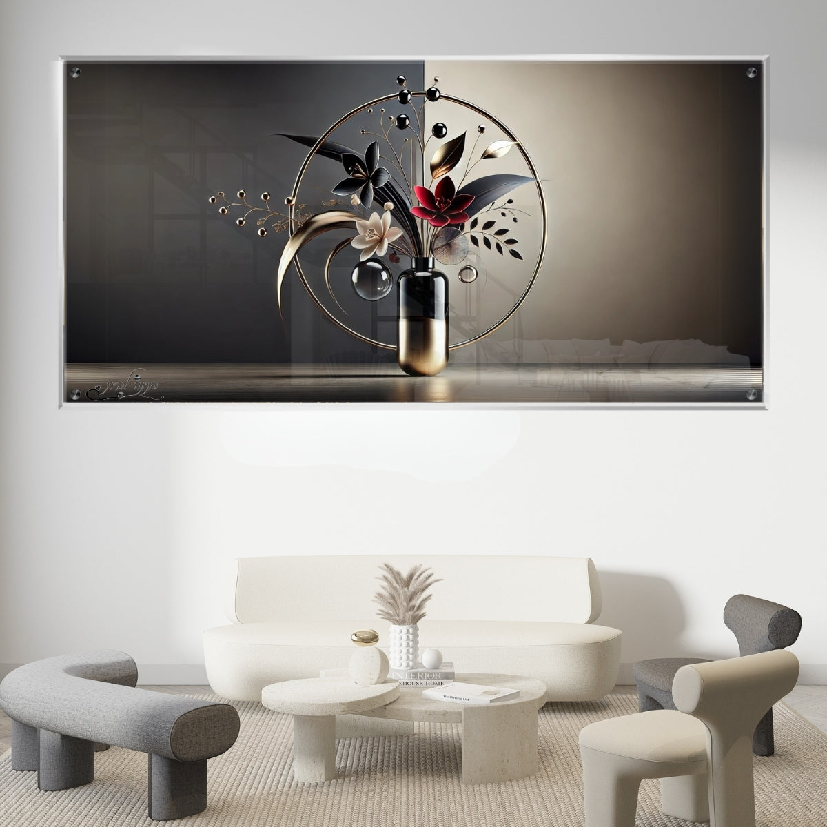 תמונות נוי בזכוכית מרהיבה, יוצרות אווירה מיוחדת ואלגנטית. יוצרות אווירה חמימה ואלגנטית בבית.