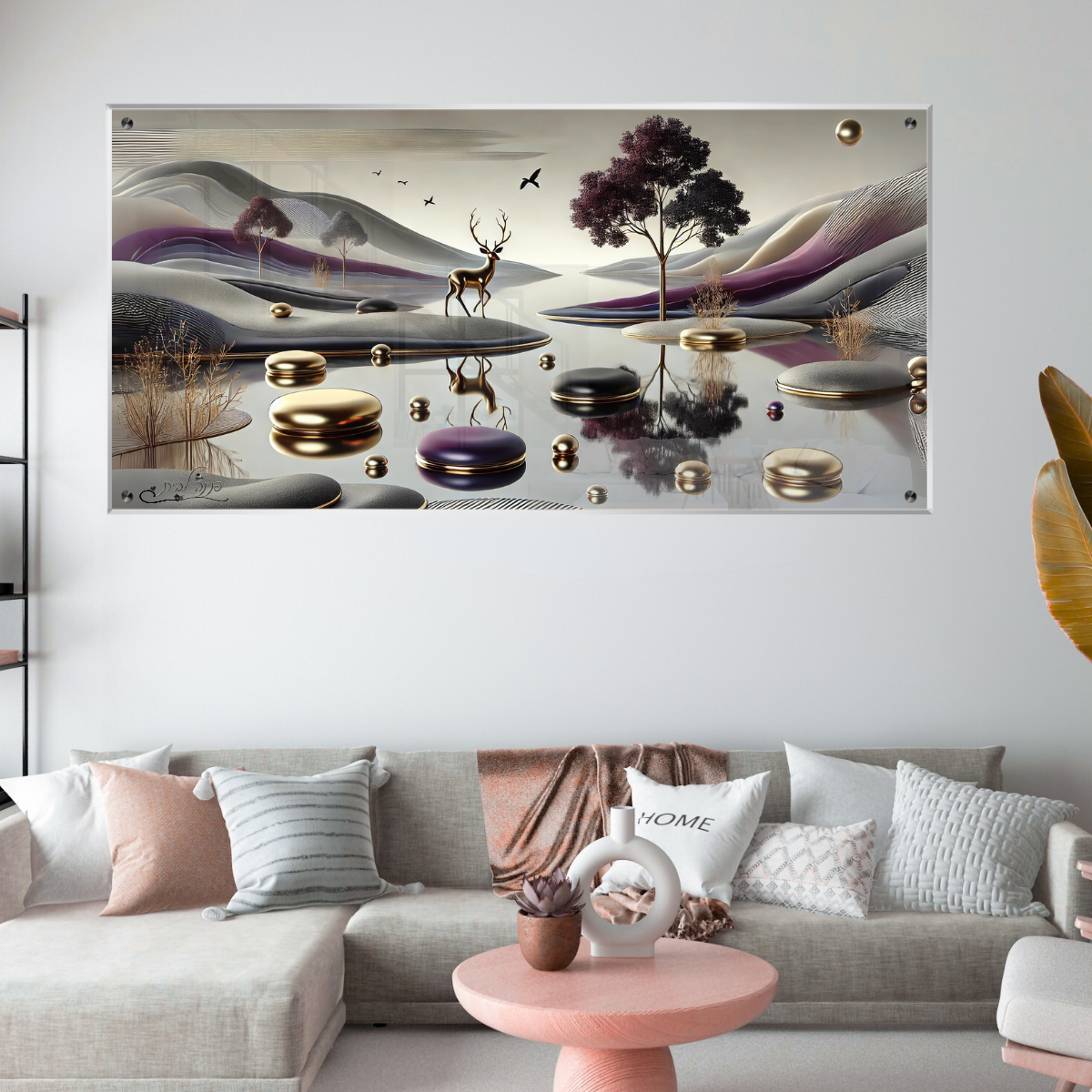 תמונות זכוכית אמנותיות, יוצרות אווירה מיוחדת ואלגנטית. יוצרות אווירה חמימה ואלגנטית בבית.