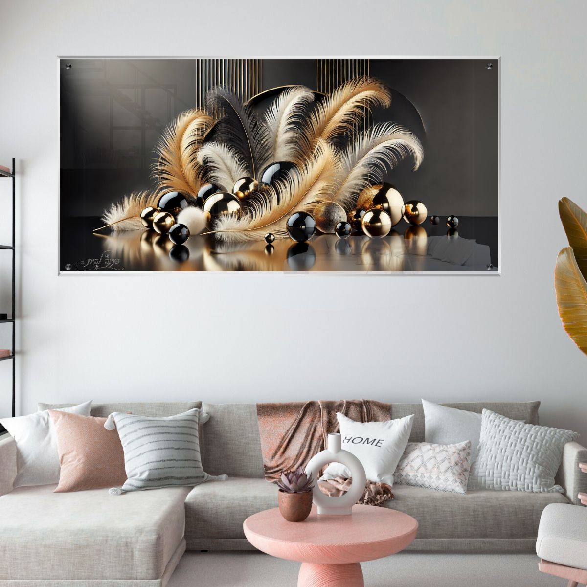 תמונות זכוכית אמנותיות, מוסיפות טאץ' יוקרתי לכל קיר. יוצרות אווירה חמימה ואלגנטית בבית.