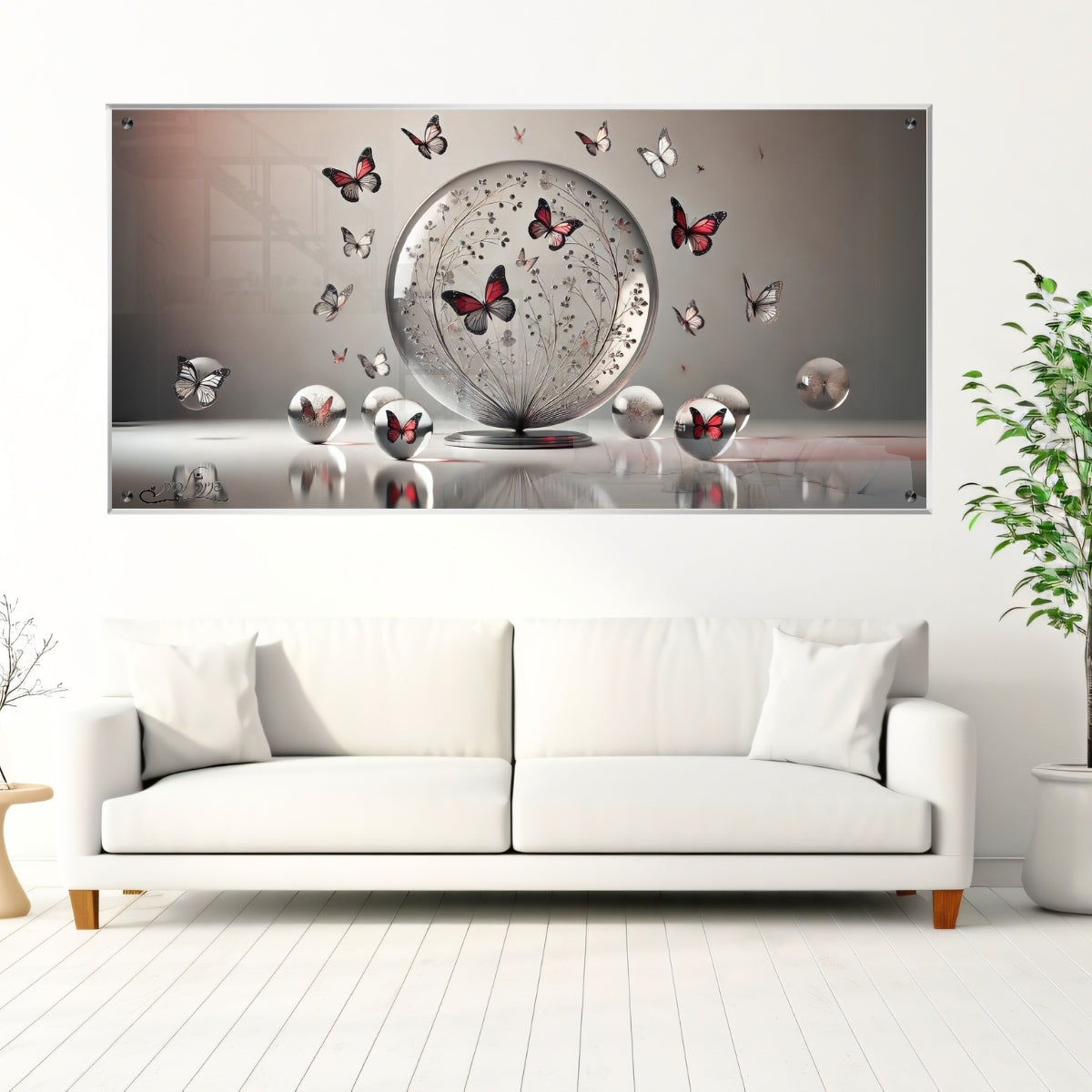 תמונות זכוכית מעוצבות, יוצרות אווירה מיוחדת ואלגנטית. יוצרות אווירה חמימה ואלגנטית בבית.