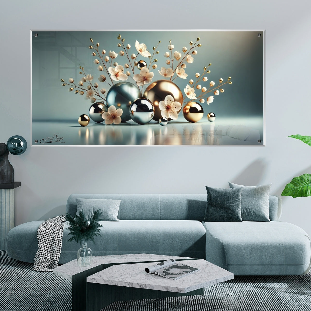 אומנות מודרנית על זכוכית, נבחרות בקפידה כדי לשדרג את עיצוב הבית. יוצרות אווירה חמימה ואלגנטית בבית.