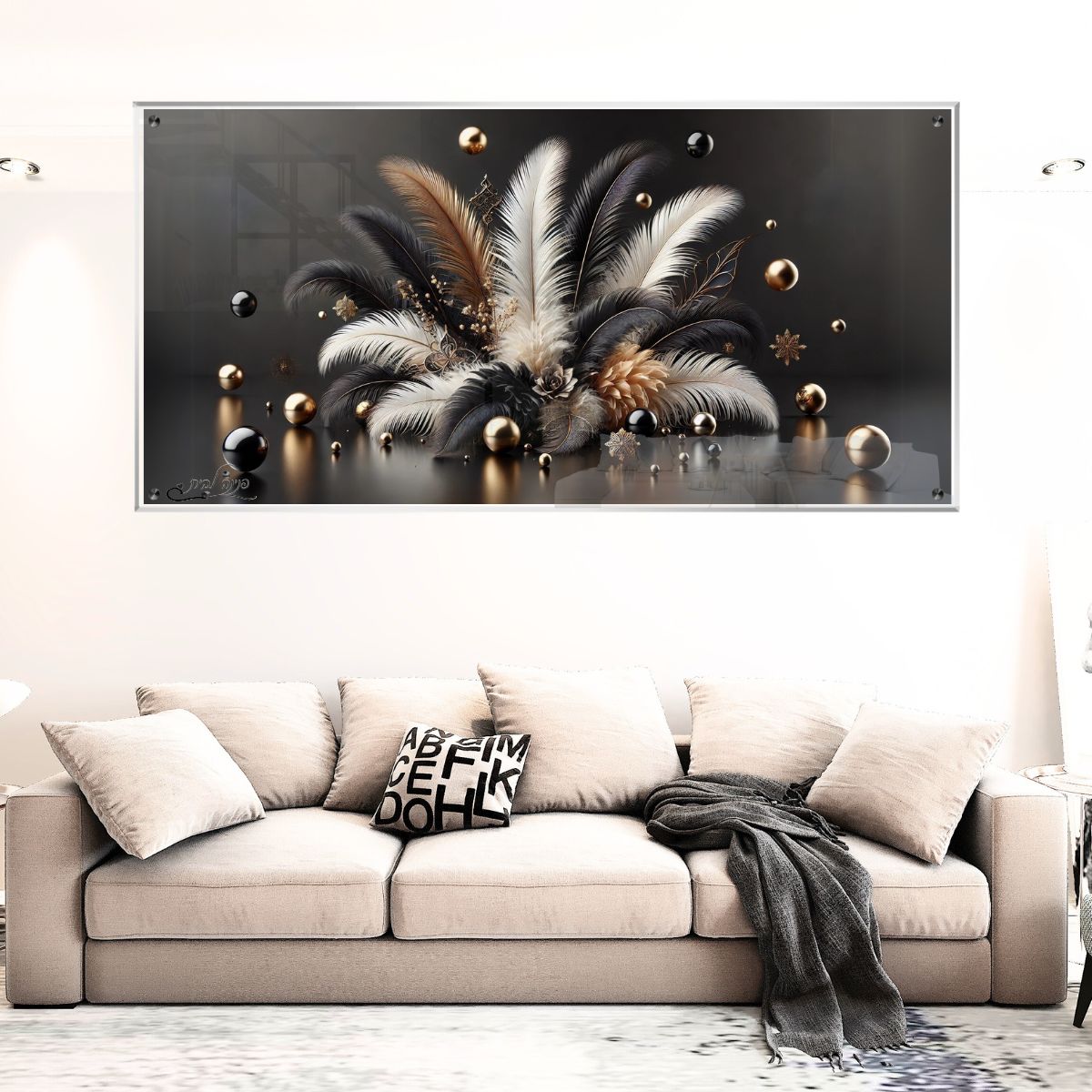 תמונות זכוכית מעוצבות, מעוצבות בהשראת אמנות מודרנית. מוסיפות חן וייחודיות לכל חלל מגורים.