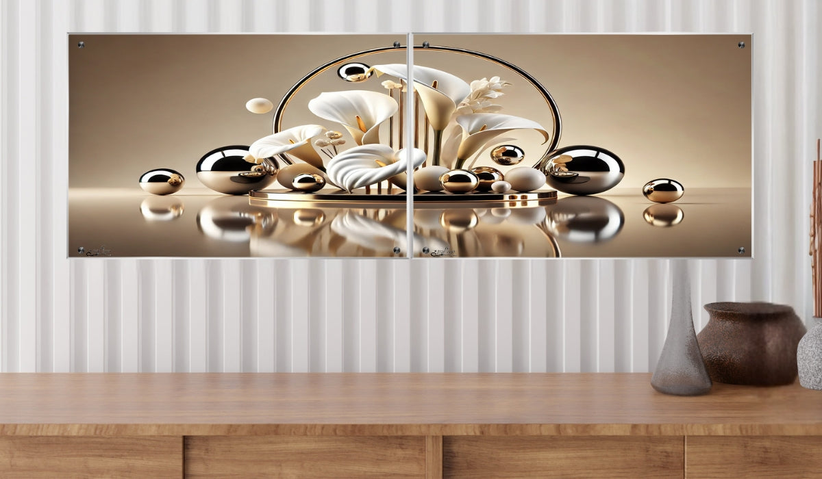 אומנות מודרנית על זכוכית, מוסיפות טאץ' יוקרתי לכל קיר. מתאימות לכל חלל – סלון, משרד או חדר שינה.