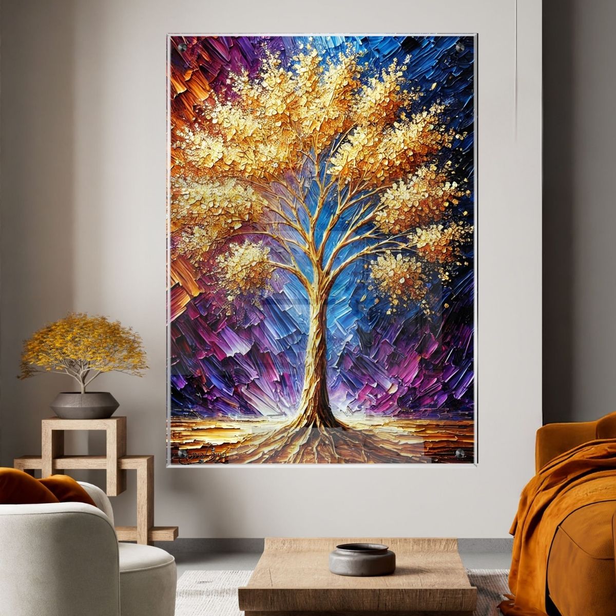 תמונות זכוכית אמנותיות, יוצרות אווירה מיוחדת ואלגנטית. מתאימות לכל חלל – סלון, משרד או חדר שינה.