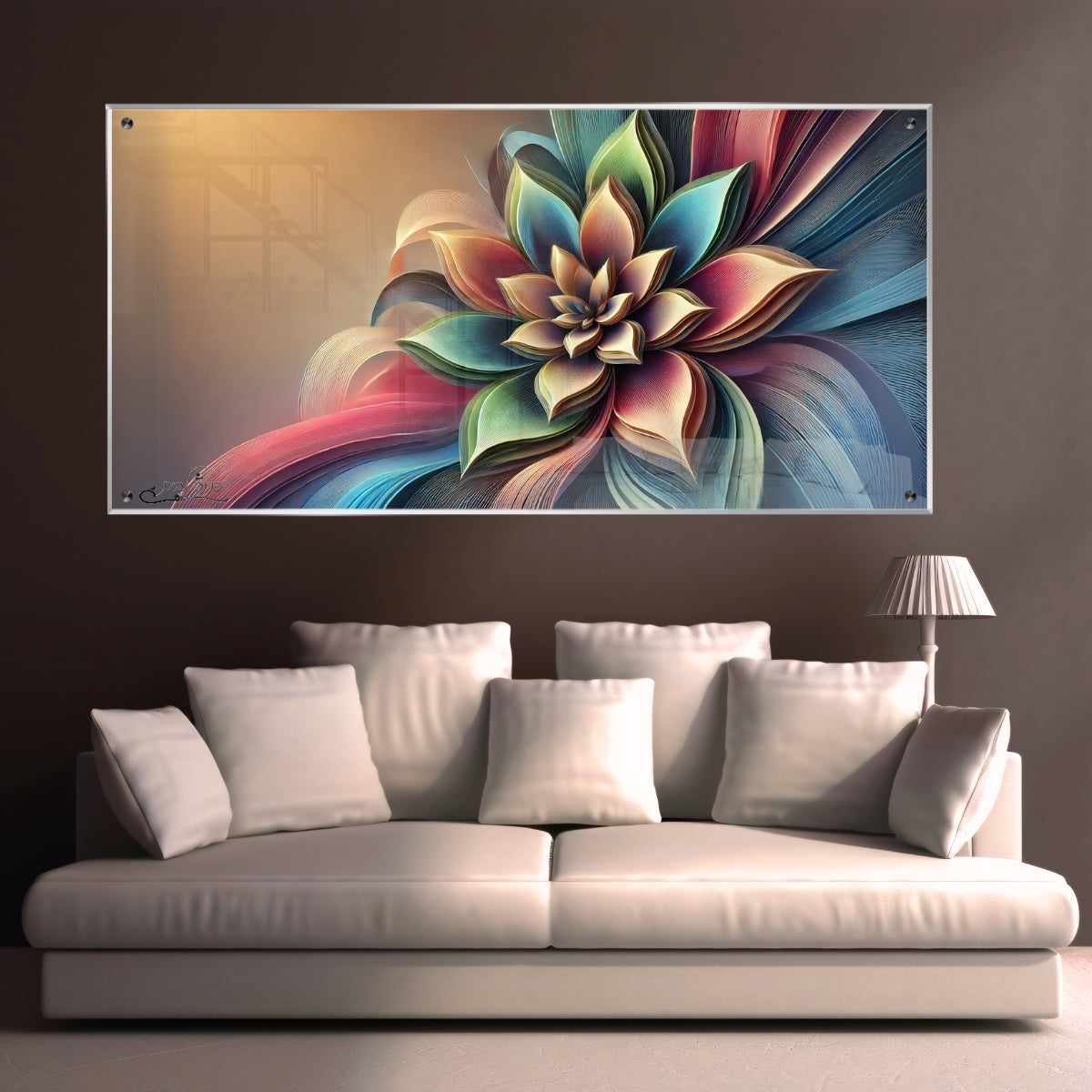 תמונות נוי בזכוכית מרהיבה, משדרגות את עיצוב הפנים. משלבות איכות הדפסה גבוהה עם זכוכית יוקרתית.