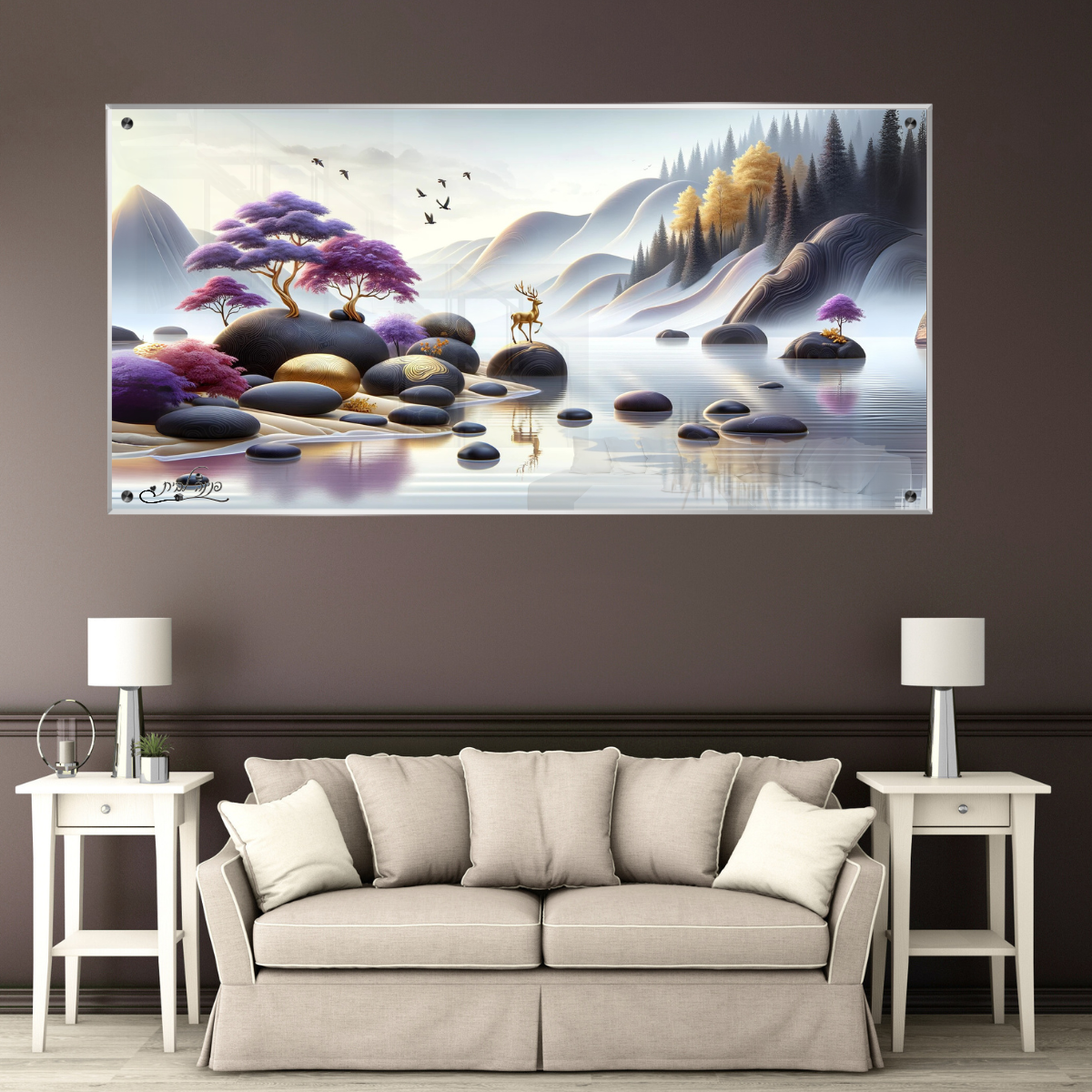 תמונות זכוכית מעוצבות, מעוצבות בהשראת אמנות מודרנית. מוסיפות חן וייחודיות לכל חלל מגורים.