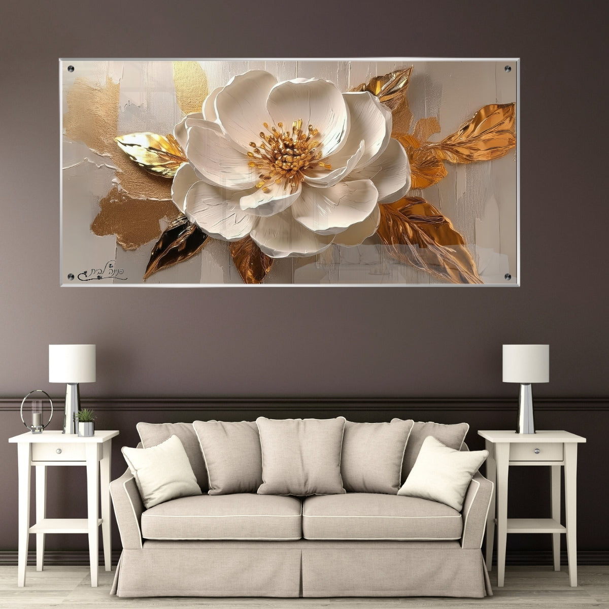 תמונות מודפסות על זכוכית בעיצוב ייחודי, מוסיפות טאץ' יוקרתי לכל קיר. יוצרות אווירה חמימה ואלגנטית בבית.