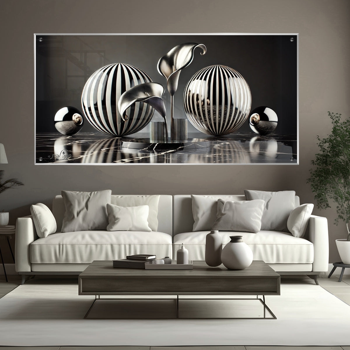 תמונות זכוכית אמנותיות, מעוצבות בהשראת אמנות מודרנית. משלבות איכות הדפסה גבוהה עם זכוכית יוקרתית.