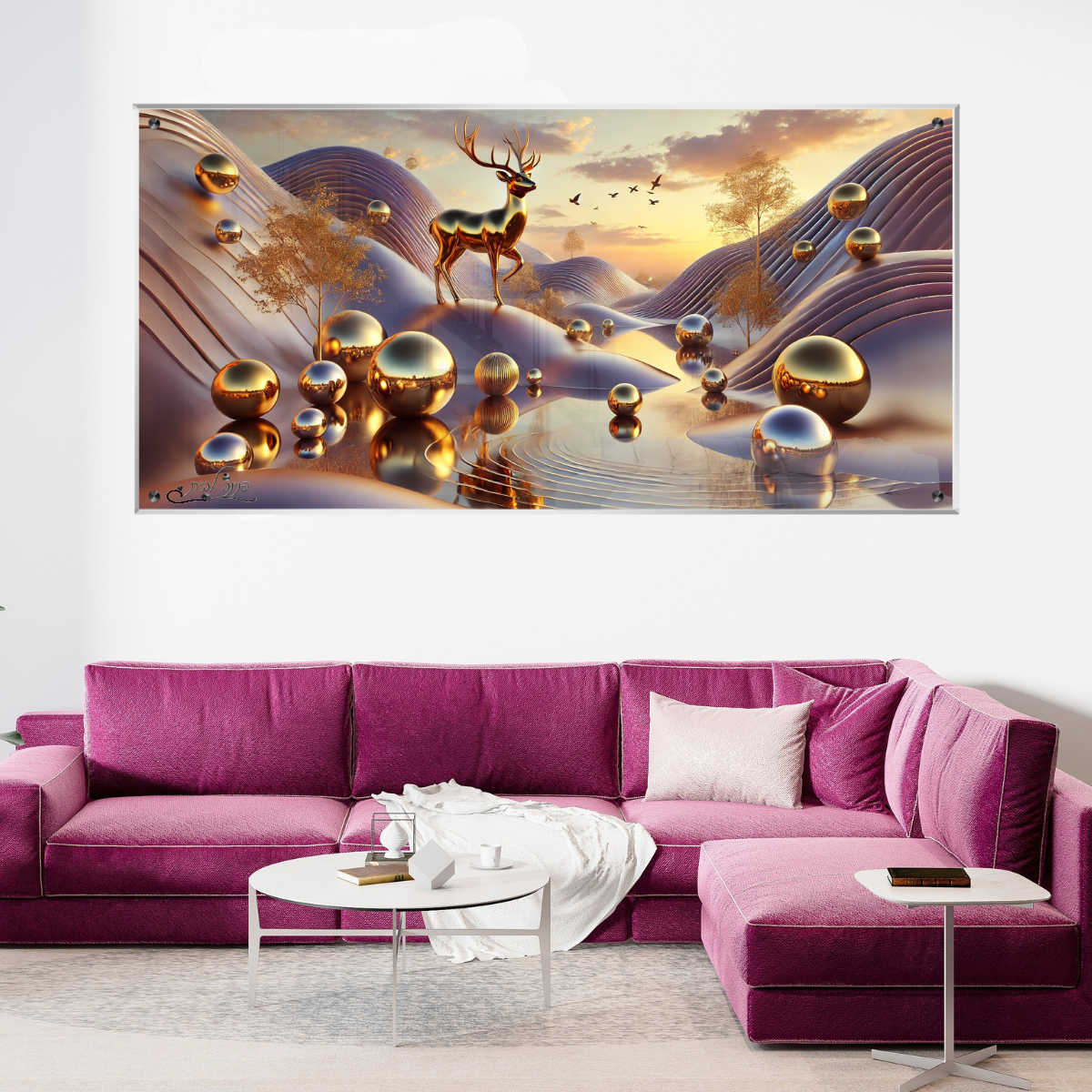 תמונות נוי בזכוכית מרהיבה, משדרגות את עיצוב הפנים. משלבות איכות הדפסה גבוהה עם זכוכית יוקרתית.