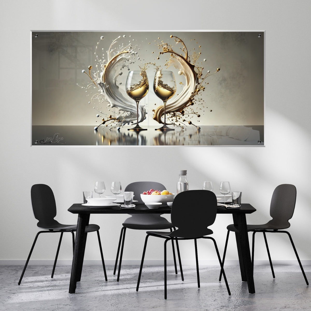 אומנות מודרנית על זכוכית, נבחרות בקפידה כדי לשדרג את עיצוב הבית. יוצרות אווירה חמימה ואלגנטית בבית.