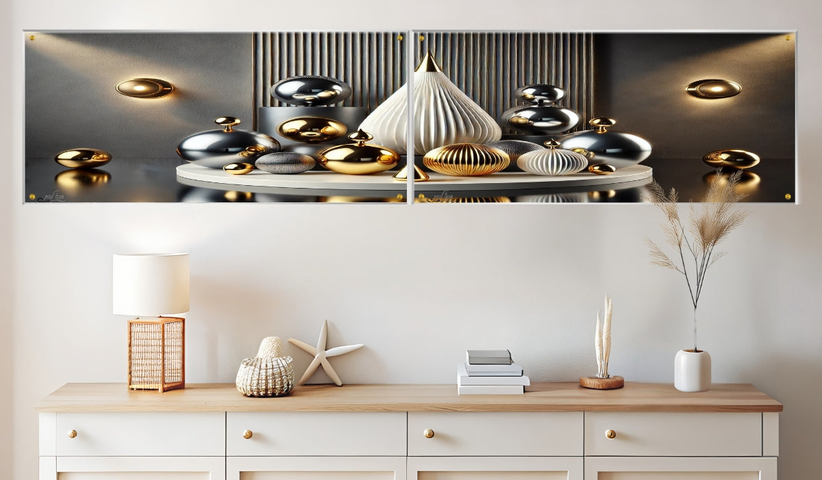 אומנות מודרנית על זכוכית, נבחרות בקפידה כדי לשדרג את עיצוב הבית. מעניקות עומק ותחכום לכל עיצוב פנים.