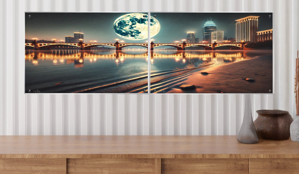 אומנות מודרנית על זכוכית, נבחרות בקפידה כדי לשדרג את עיצוב הבית. מעניקות עומק ותחכום לכל עיצוב פנים.