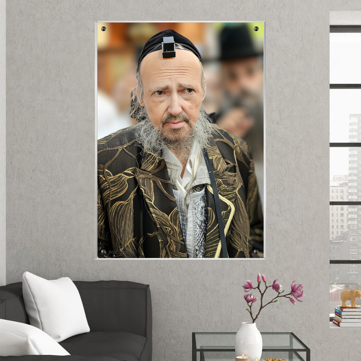 תמונות נוי בזכוכית מרהיבה, מעוצבות בהשראת אמנות מודרנית. יוצרות אווירה חמימה ואלגנטית בבית.
