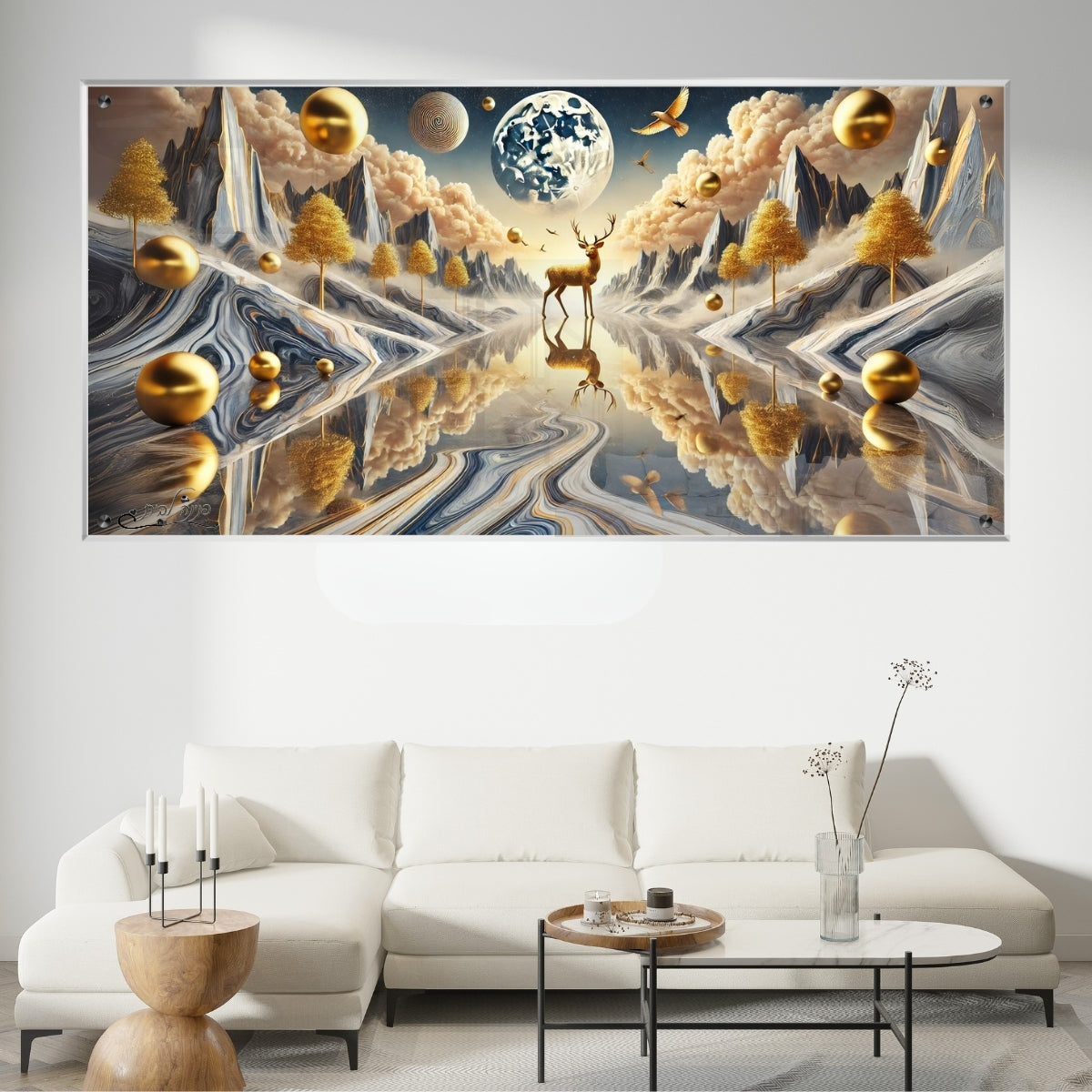 אומנות מודרנית על זכוכית, מעוצבות בהשראת אמנות מודרנית. מתאימות לכל חלל – סלון, משרד או חדר שינה.