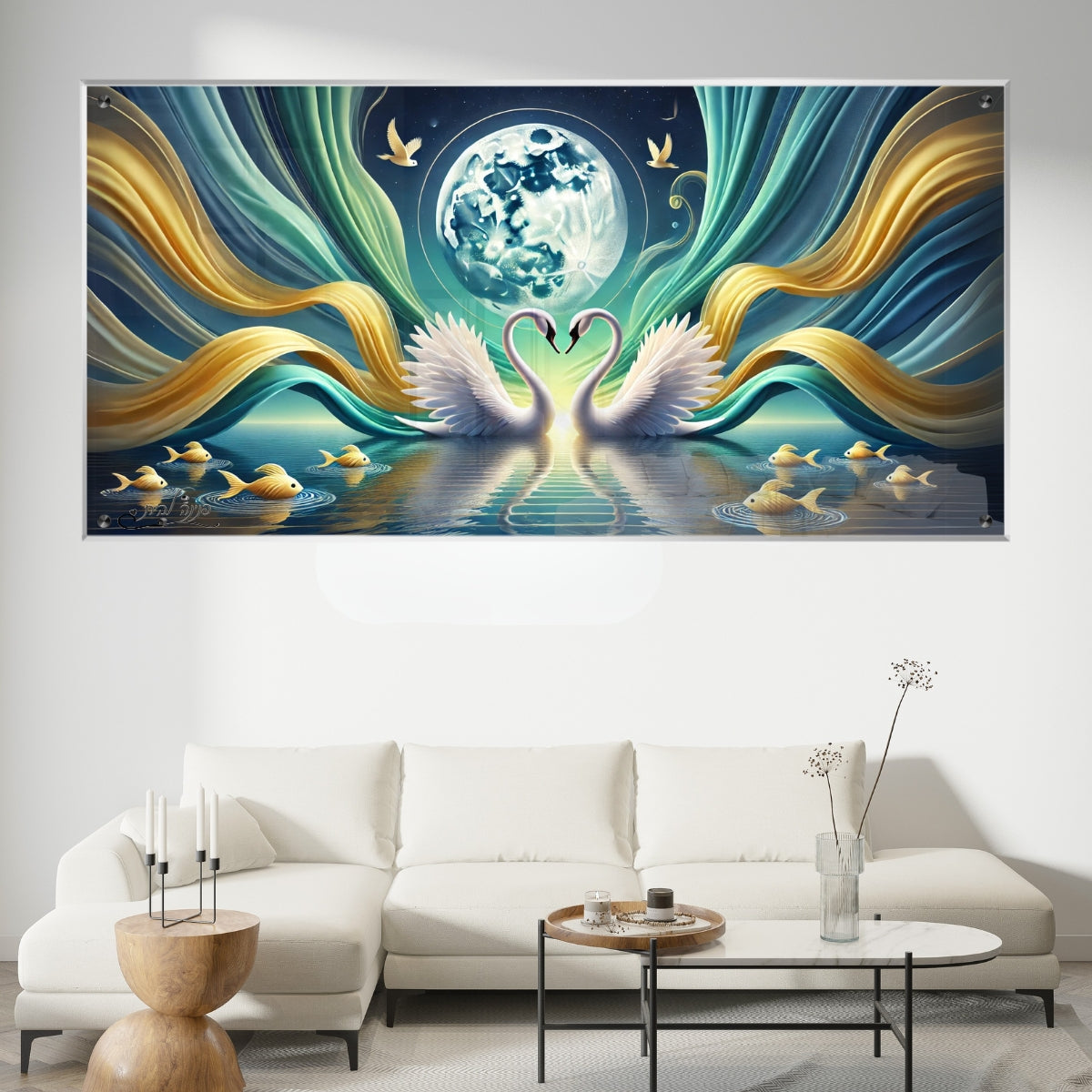 אומנות מודרנית על זכוכית, משדרגות את עיצוב הפנים. מתאימות לכל חלל – סלון, משרד או חדר שינה.