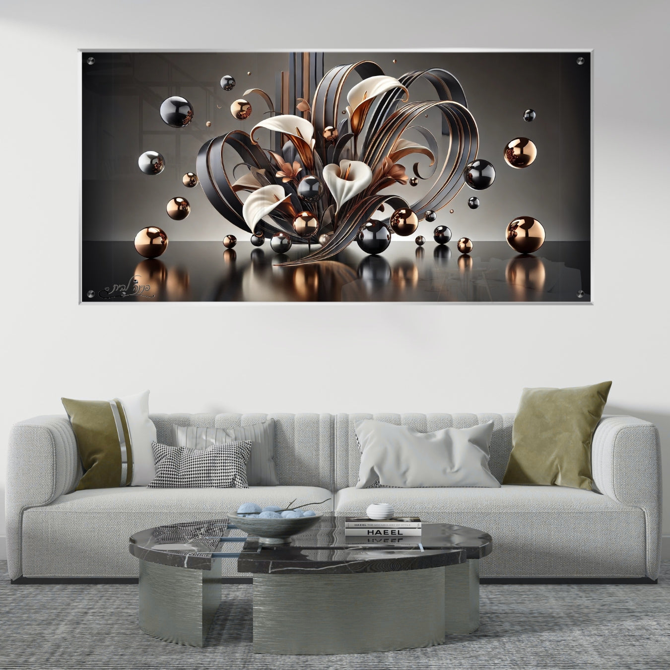 תמונות נוי בזכוכית מרהיבה, מעוצבות בהשראת אמנות מודרנית. מתאימות לכל חלל – סלון, משרד או חדר שינה.