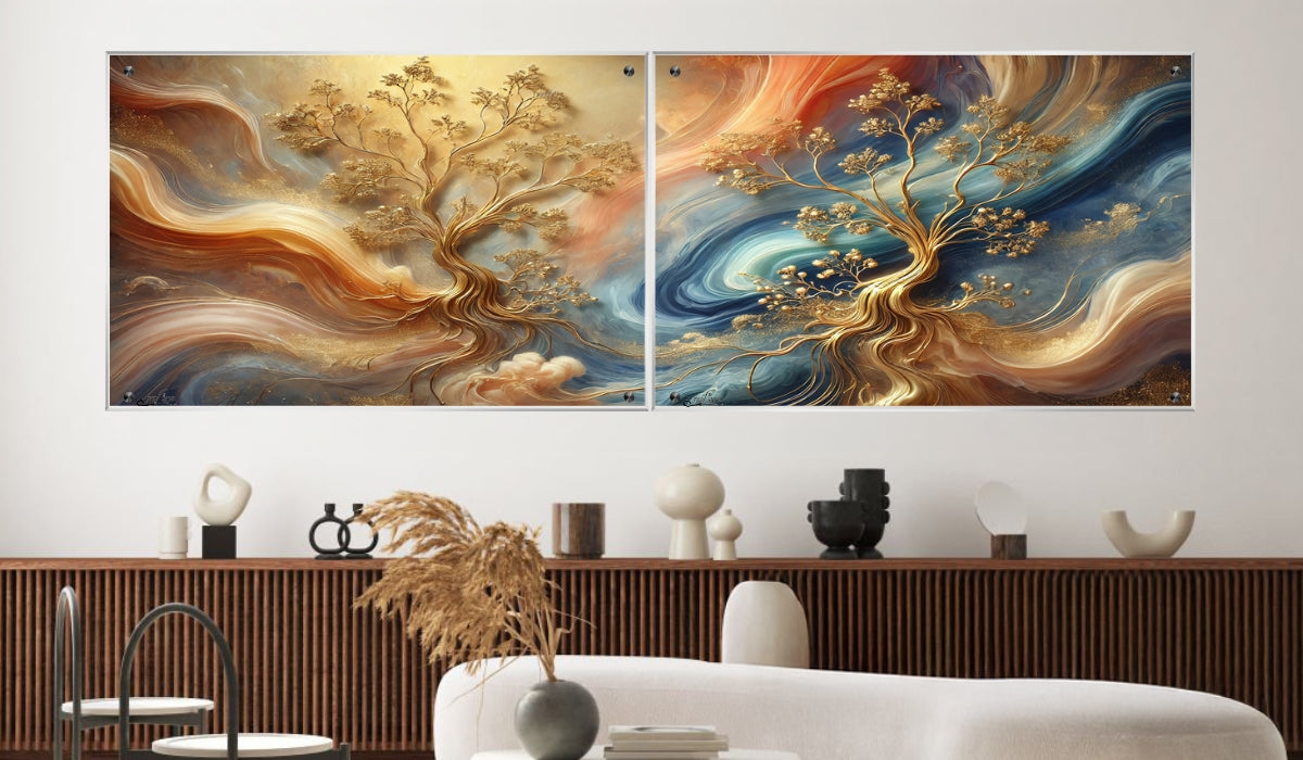 תמונות נוי בזכוכית מרהיבה, משדרגות את עיצוב הפנים. מתאימות לכל חלל – סלון, משרד או חדר שינה.