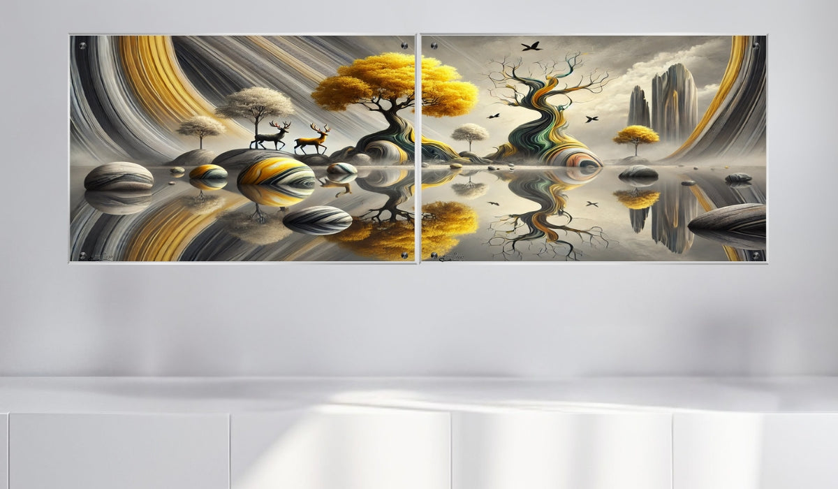 תמונות מודפסות על זכוכית בעיצוב ייחודי, משדרגות את עיצוב הפנים. יוצרות אווירה חמימה ואלגנטית בבית.