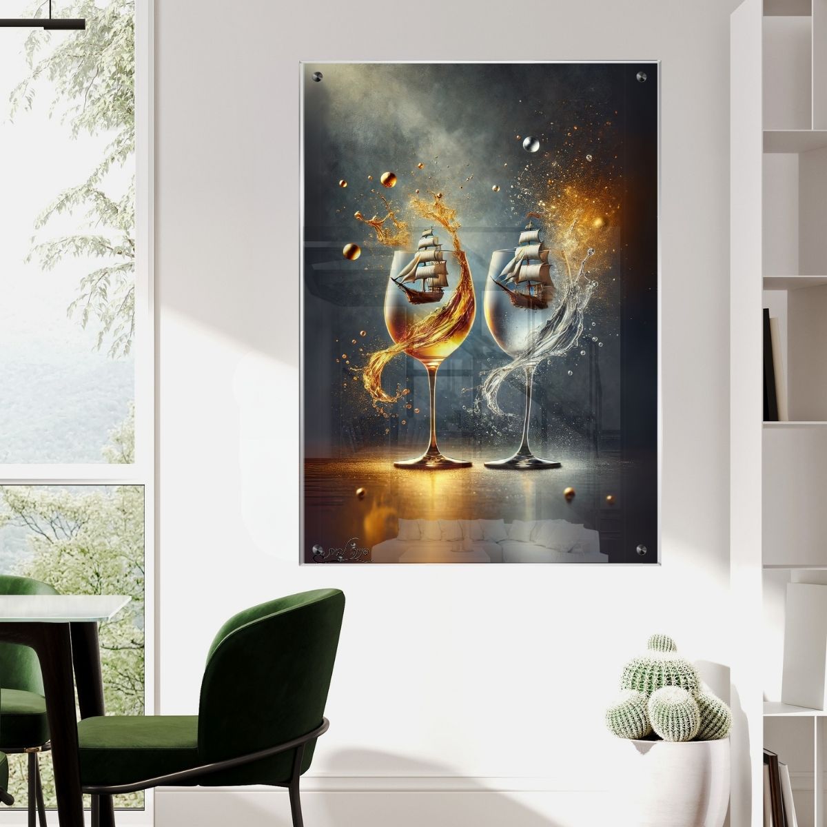 תמונות מודפסות על זכוכית בעיצוב ייחודי, משדרגות את עיצוב הפנים. מעניקות עומק ותחכום לכל עיצוב פנים.