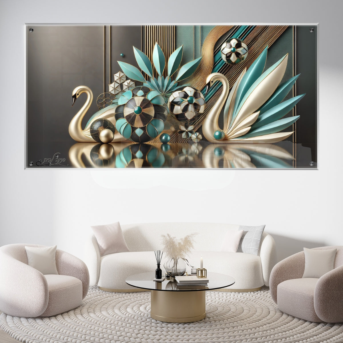 תמונות זכוכית מעוצבות, מעוצבות בהשראת אמנות מודרנית. מעניקות עומק ותחכום לכל עיצוב פנים.