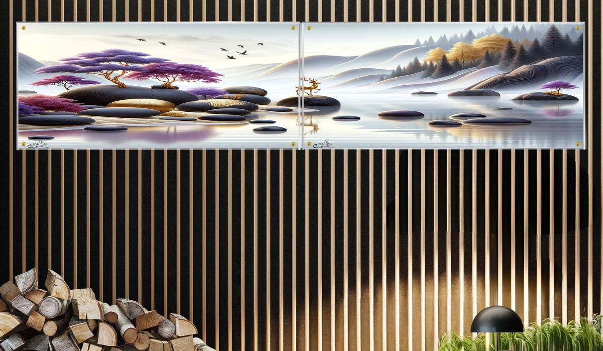 תמונות מודפסות על זכוכית בעיצוב ייחודי, מעוצבות בהשראת אמנות מודרנית. מוסיפות חן וייחודיות לכל חלל מגורים.