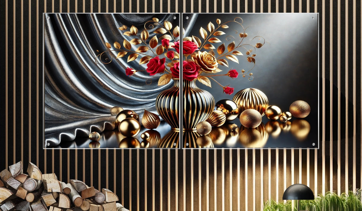 תמונות נוי בזכוכית מרהיבה, מוסיפות טאץ' יוקרתי לכל קיר. יוצרות אווירה חמימה ואלגנטית בבית.