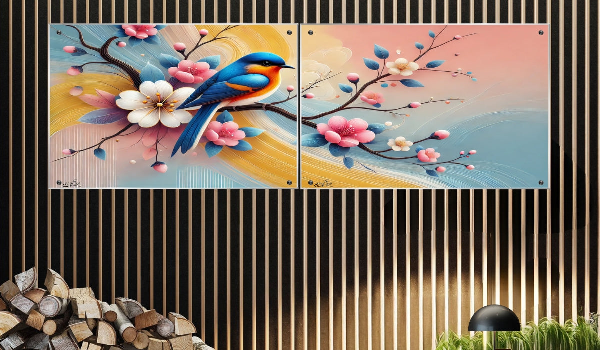 אומנות מודרנית על זכוכית, מעוצבות בהשראת אמנות מודרנית. משלבות איכות הדפסה גבוהה עם זכוכית יוקרתית.