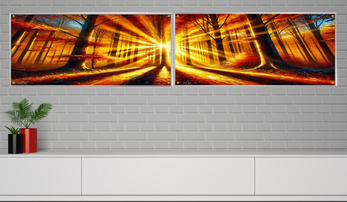אומנות מודרנית על זכוכית, מוסיפות טאץ' יוקרתי לכל קיר. מעניקות עומק ותחכום לכל עיצוב פנים.