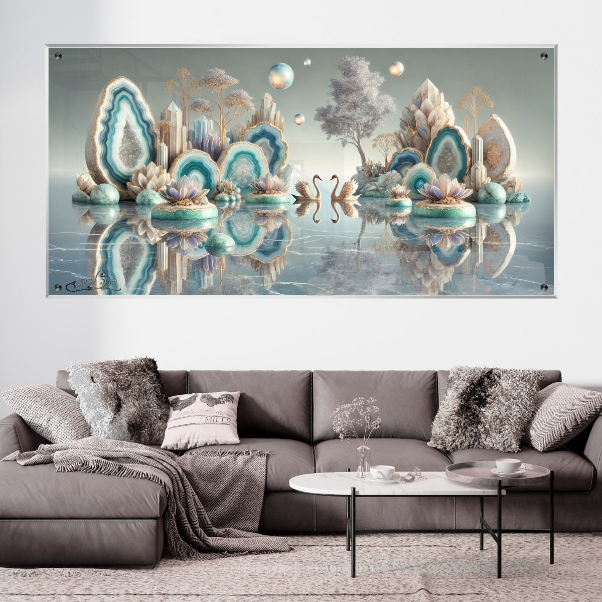 תמונות מודפסות על זכוכית בעיצוב ייחודי, משדרגות את עיצוב הפנים. יוצרות אווירה חמימה ואלגנטית בבית.