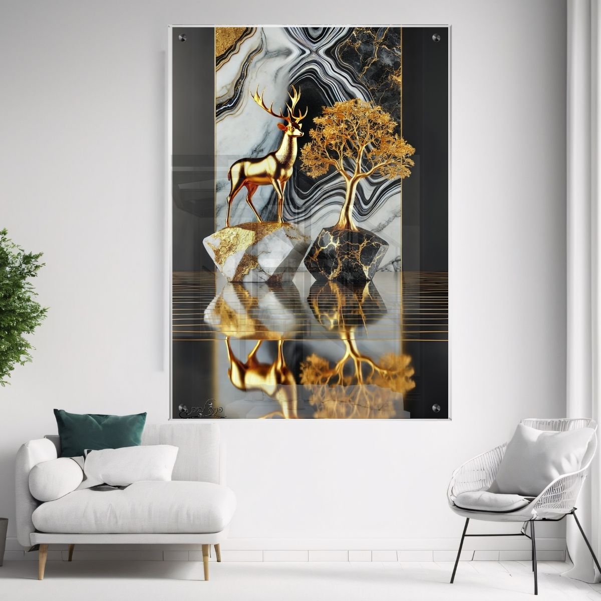 תמונות נוי בזכוכית מרהיבה, משדרגות את עיצוב הפנים. מתאימות לכל חלל – סלון, משרד או חדר שינה.