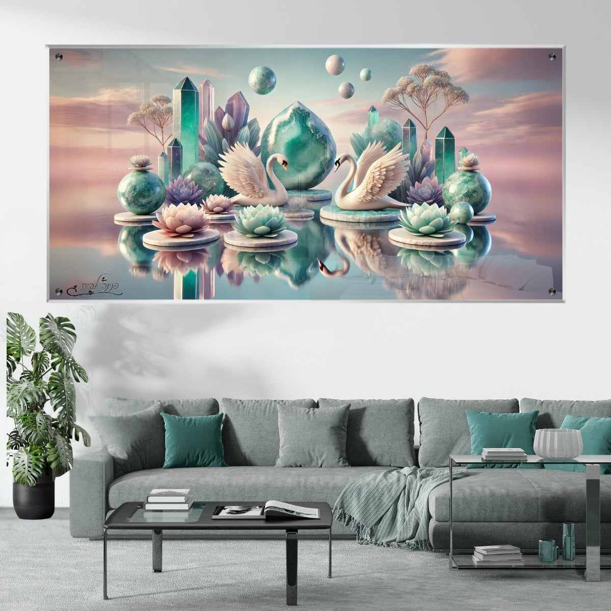 אומנות מודרנית על זכוכית, יוצרות אווירה מיוחדת ואלגנטית. יוצרות אווירה חמימה ואלגנטית בבית.