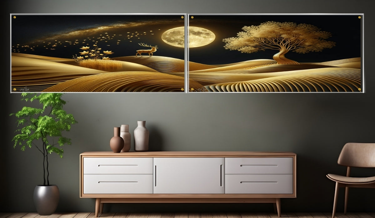 תמונות נוי בזכוכית מרהיבה, מעוצבות בהשראת אמנות מודרנית. משלבות איכות הדפסה גבוהה עם זכוכית יוקרתית.