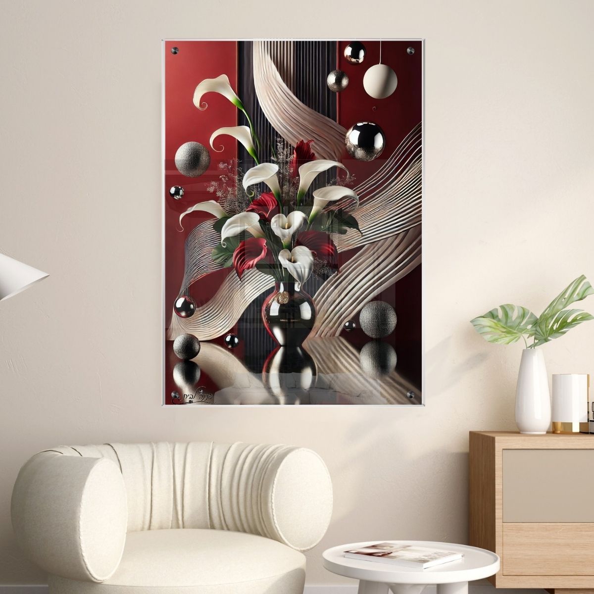 תמונות זכוכית אמנותיות, משדרגות את עיצוב הפנים. יוצרות אווירה חמימה ואלגנטית בבית.